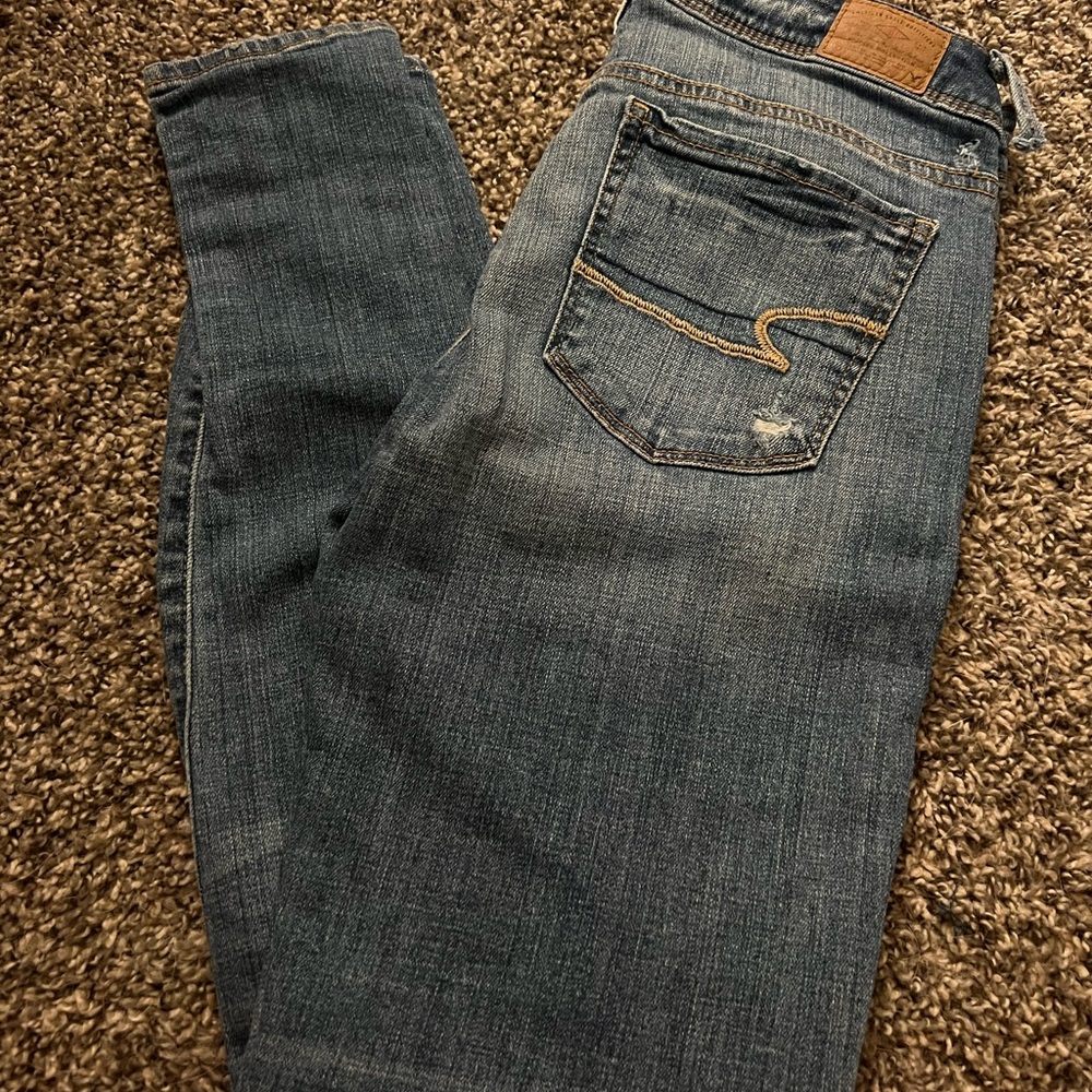 AE skinny jeans size 4 long
